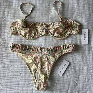PacSun Floral Print Bikini Set